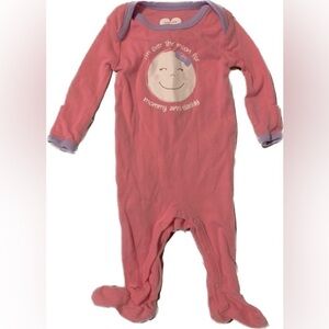 Children’s Place Pink Moon Footie Sleeper Pajama Infant Girl Size 0-3 Months